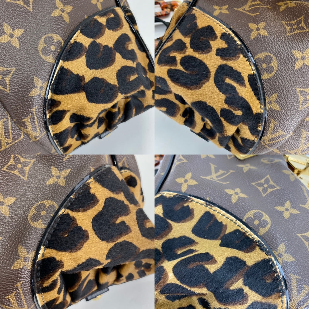 Louis Vuitton Cheetah Leopard Monogram Neverfull Pouch