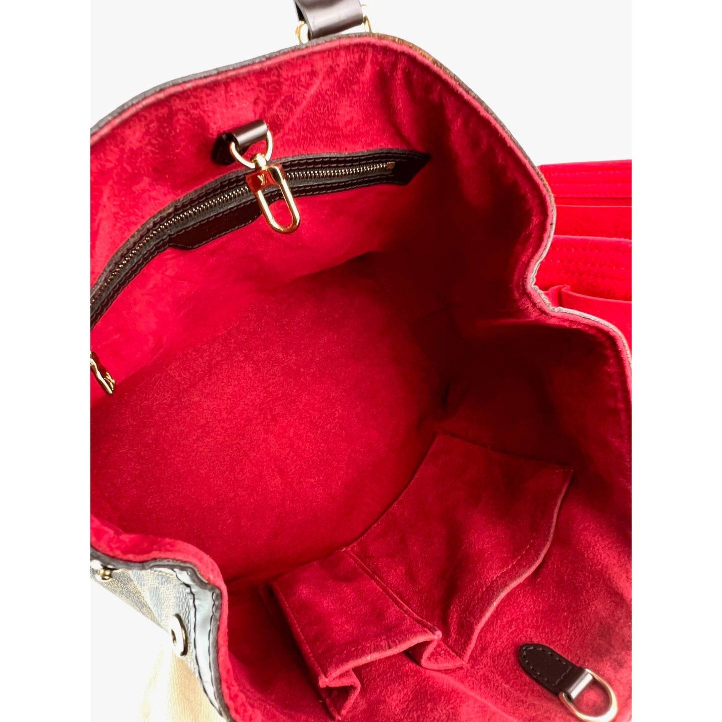 Brown Louis Vuitton Damier Ebene Hampstead PM Tote Bag – Designer