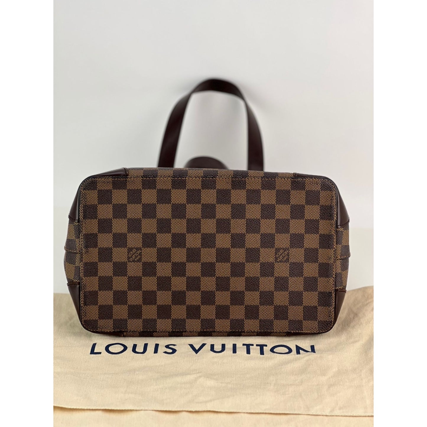 Louis Vuitton Hampstead Shoulder Bag MM Beige/Gray Canvas for sale
