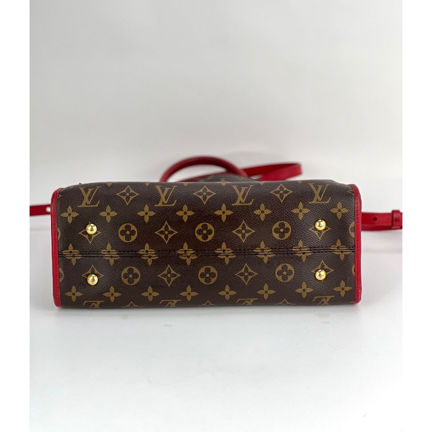 Buy Louis Vuitton Popincourt Mm Monogram Red Leather Shoulder Hand Bag