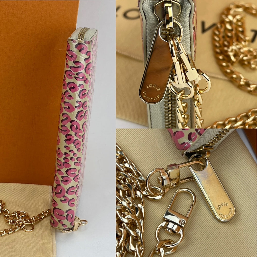 Louis Vuitton, Bags, Authentic Louis Vuitton Pink Vernise Leather Keychain  Wallet