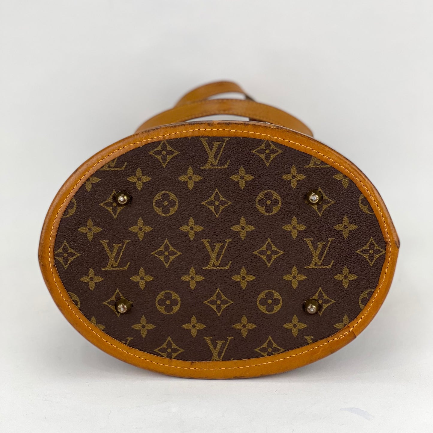 Louis Vuitton Bucket Gm Brown Canvas Shoulder Bag (Pre-Owned)