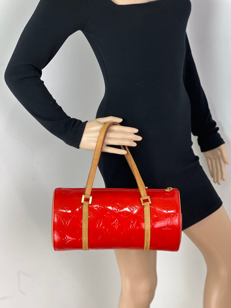 Buy Louis Vuitton Handbag Papillon 30 Red Vernis Leather Vintage