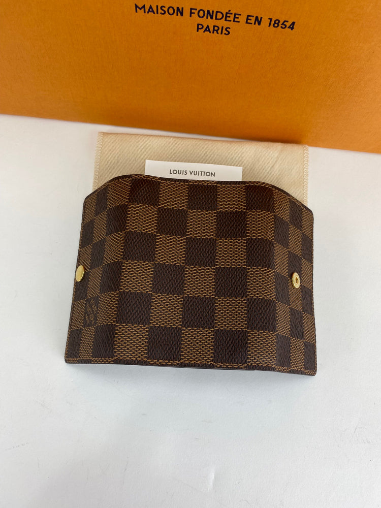 Louis Vuitton 6 Key Holder Damier Ebene Brown in Coated Canvas