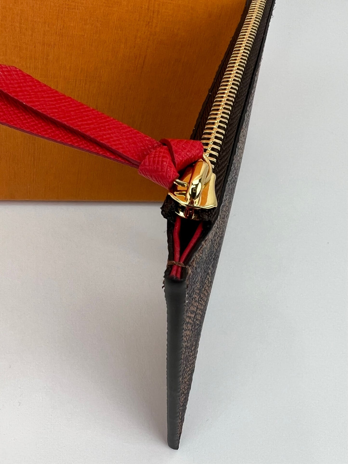 Louis Vuitton black Felicie zip pouch insert empreinte leather