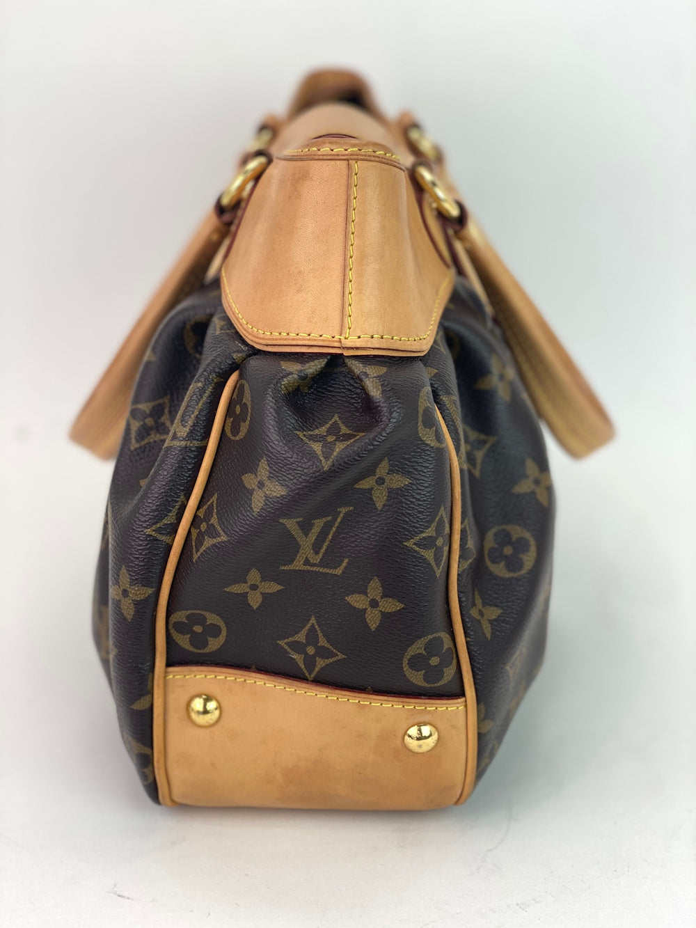 Louis+Vuitton+Boetie+Tote+PM+Brown+Leather for sale online