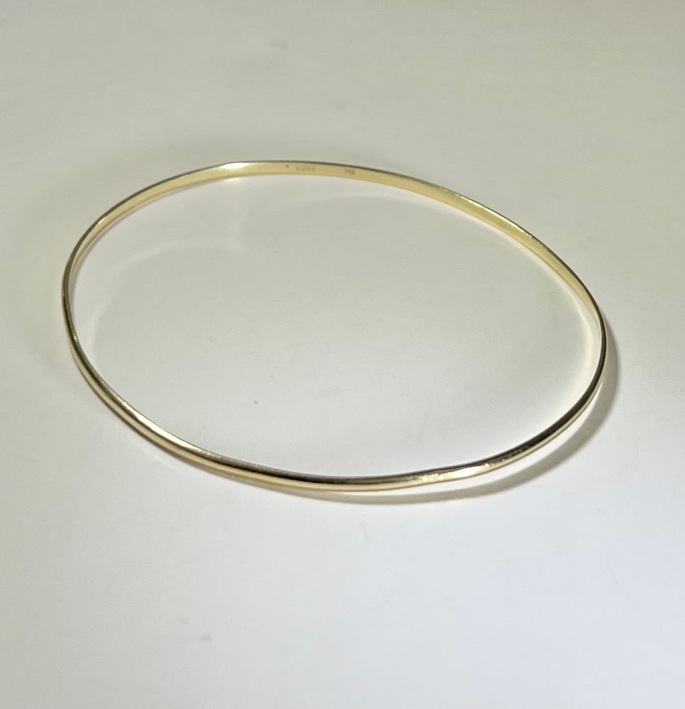 
                  
                    14K Yellow Gold KBH Reclaimed Skinny Bangle Bracelet Jewelry Authentic
                  
                