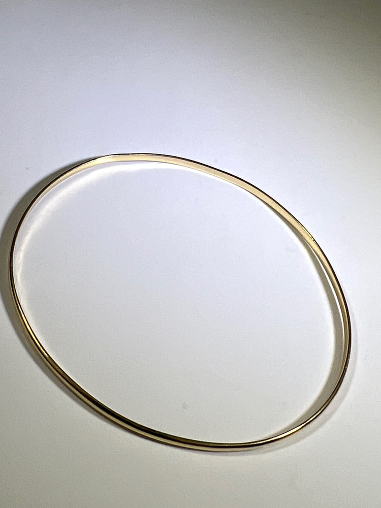 
                  
                    14K Yellow Gold KBH Reclaimed Skinny Bangle Bracelet Jewelry Authentic
                  
                