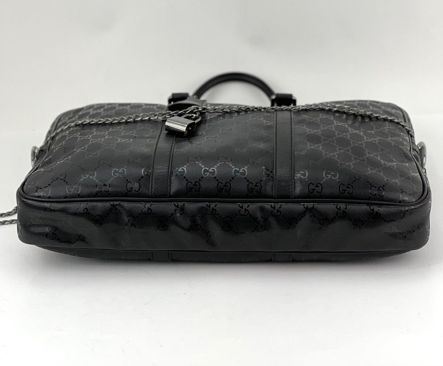 
                  
                    Gucci Briefcase GG Imprime Coated Canvas Black Monogram Business Bag Preowned
                  
                