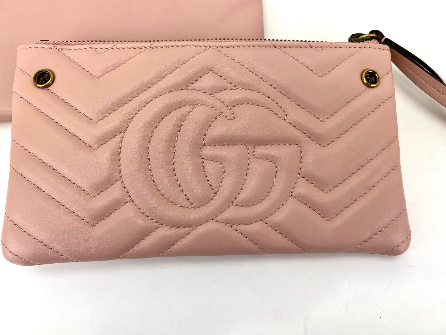 Authentic Gucci GG Marmont Small Top Handle Bag Dusty Pink