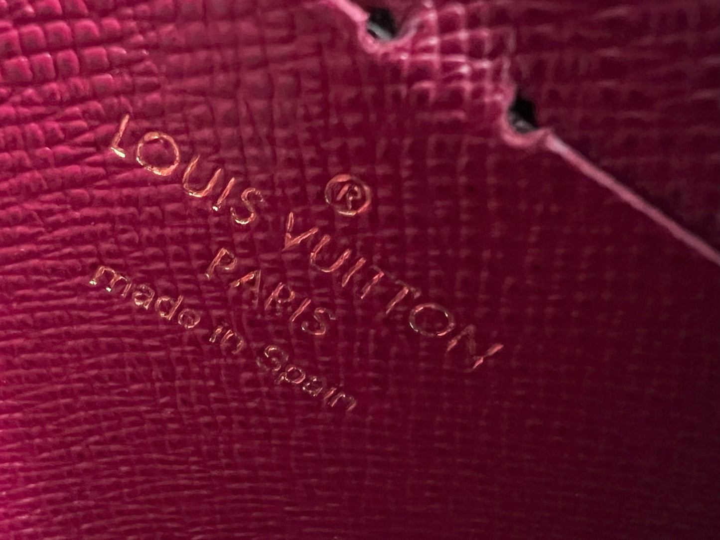 LOUIS VUITTON Monogram Jeanne Fuchsia Wallet W/2 LV Inserts preowned –  Debsluxurycloset