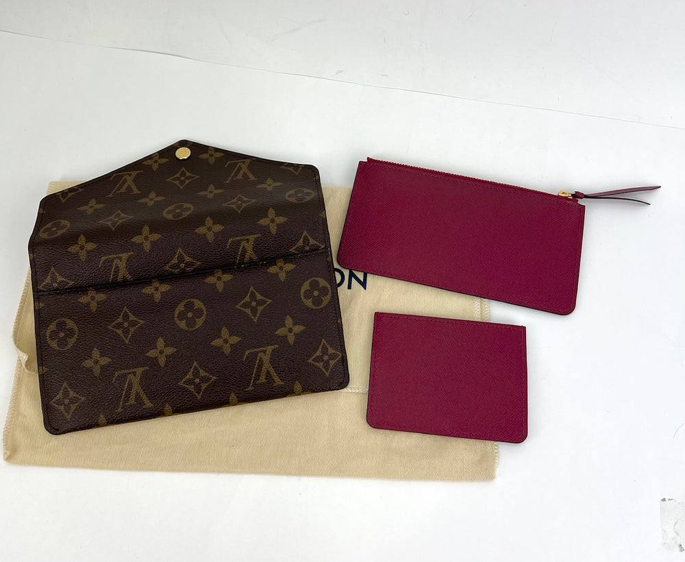 Louis Vuitton Clémence Monogram Women's Wallet - Fuchsia