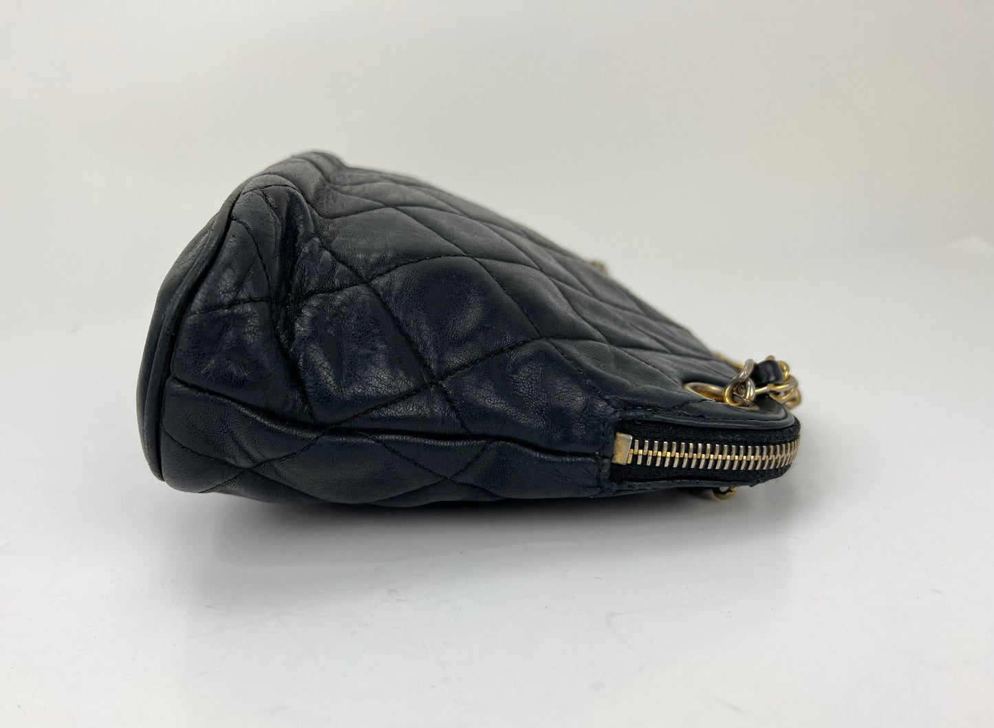 Chanel Trendy Small, Black Lambskin with Gold Hardware, Preowned in Box  WA001