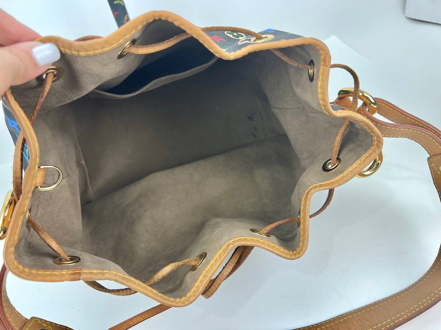 LOUIS VUITTON Vintage Petit Noe Drawstring Bucket Shoulder Bag