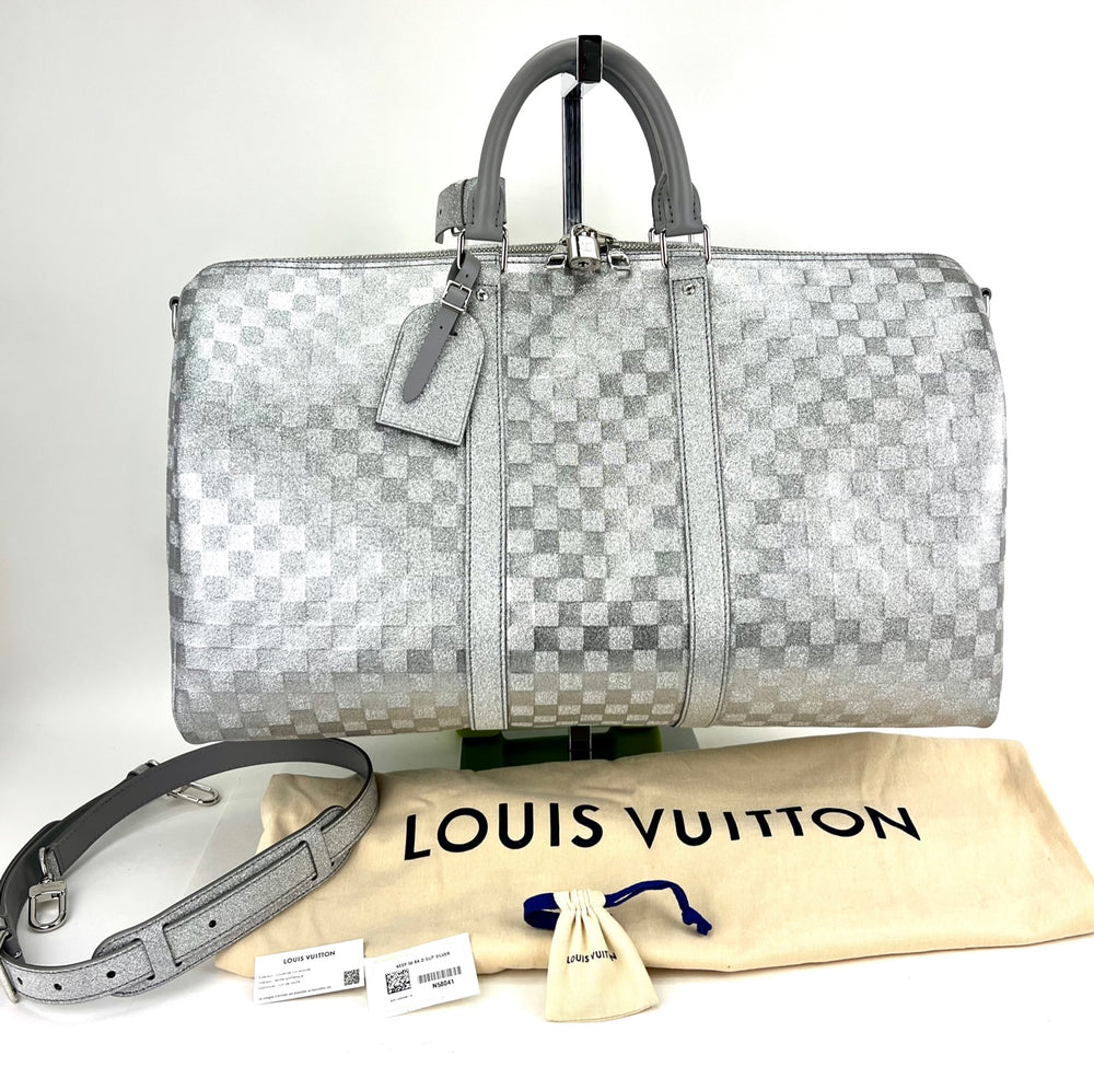 Hot Selling Louis Vuitton L TO V LV Logo Pattern Silver -Yellow