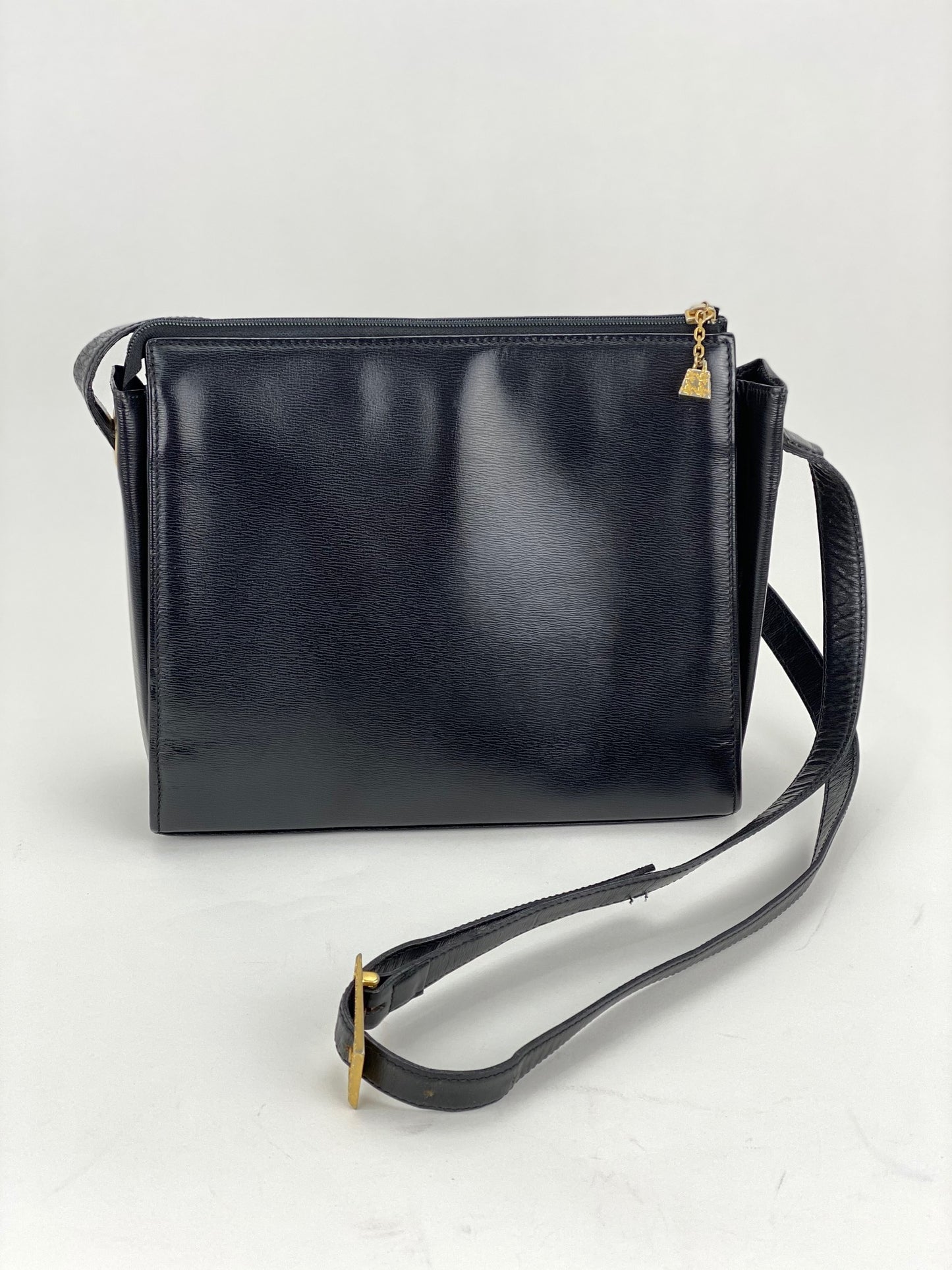Prada Black Leather O-Ring Mini Top Handle Bag at 1stDibs