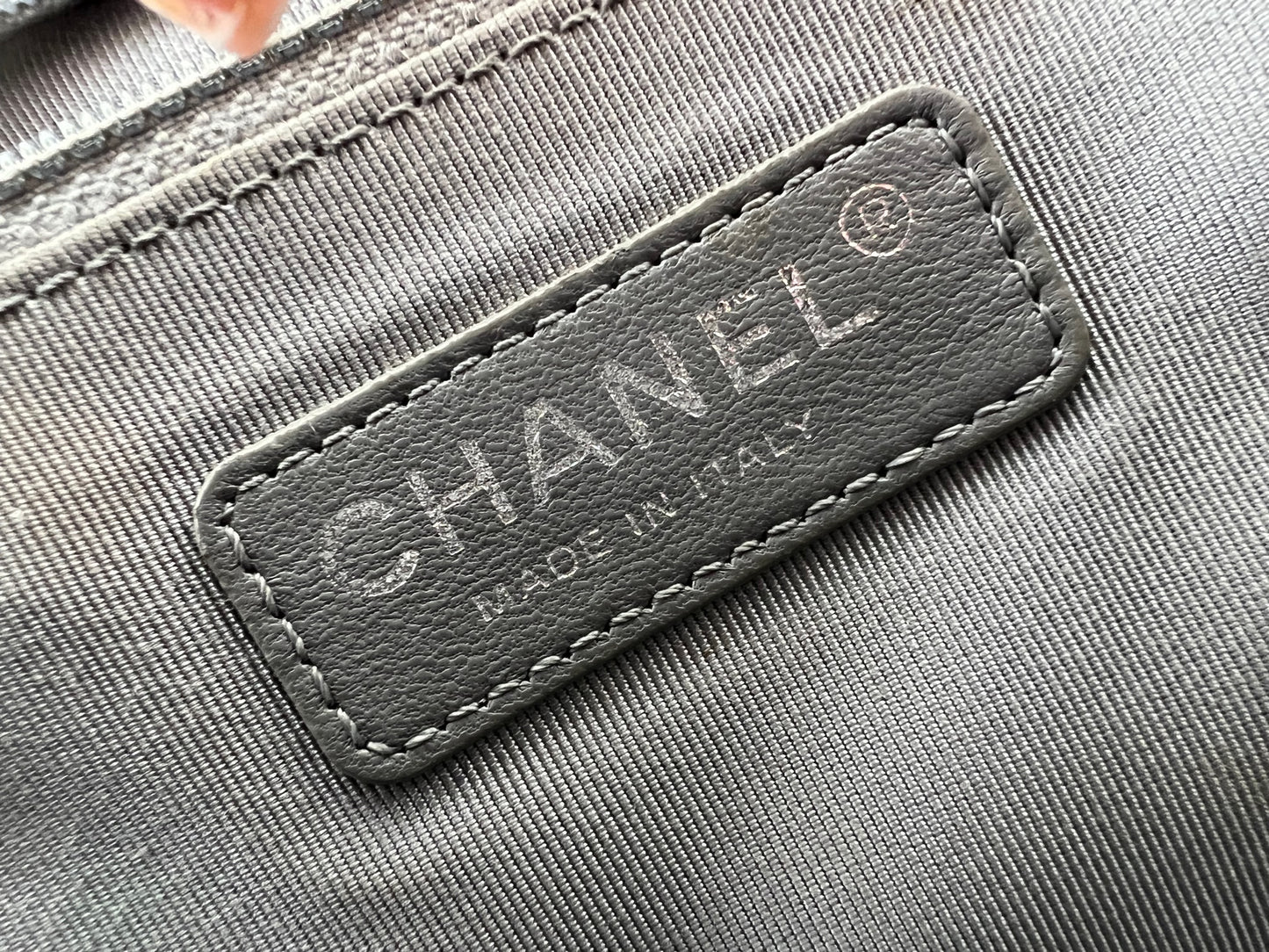 Used Chanel Bag/Shoulder Bag/--/Black/Chevron Stitch/Chanel Bag