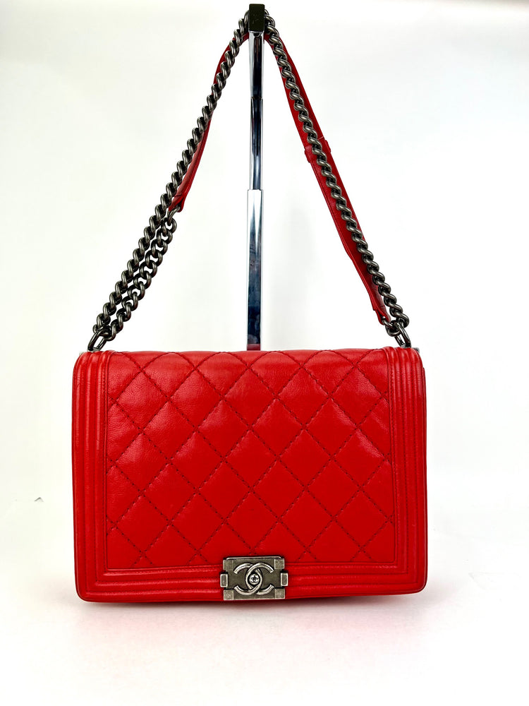 Chanel Boy Flap Bag Strass Embellished Leather Small at 1stDibs