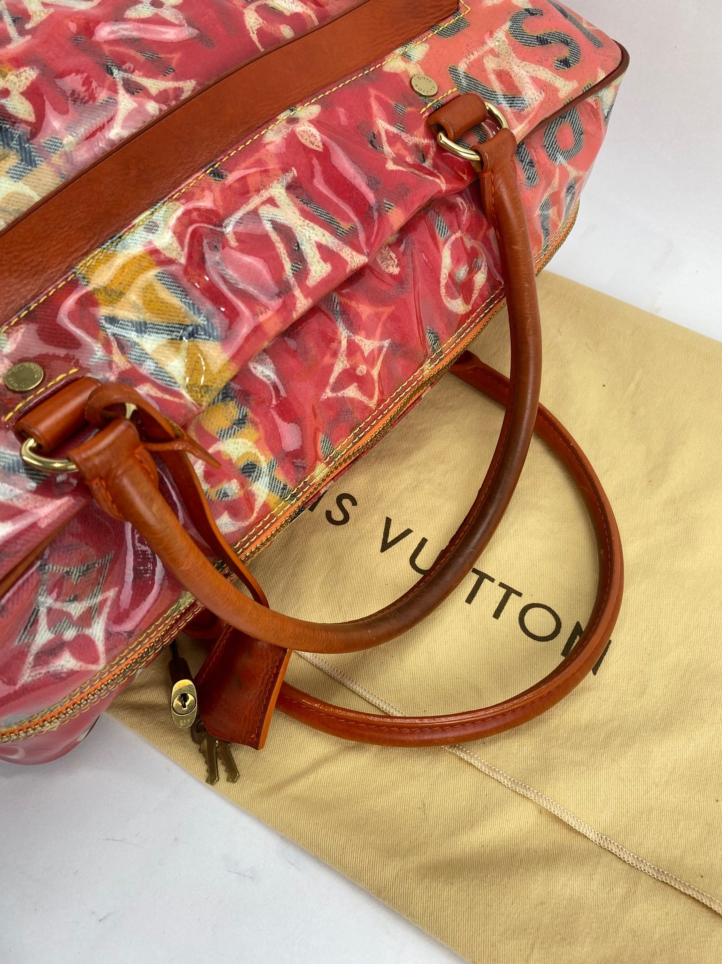 Louis Vuitton Pegase 70 Suitcase Bag Monogram w/Tag Strap Lock