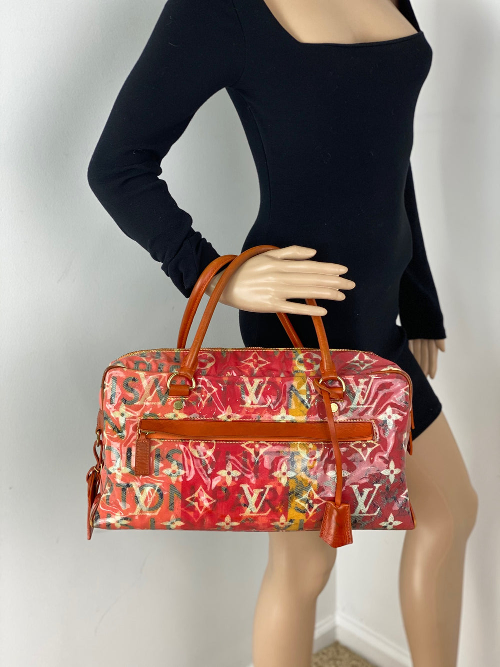 LOUIS VUITTON Limited Edition Richard Prince Pink Denim Weekender PM P –  Debsluxurycloset