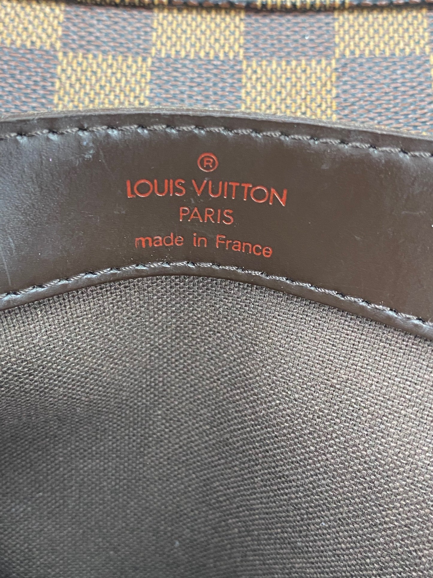 Authenticated used Louis Vuitton Louis Vuitton Naviglio N45255 Damier Canvas Brown Sr0034 Unisex Shoulder Bag, Adult Unisex, Size: (HxWxD): 24cm x