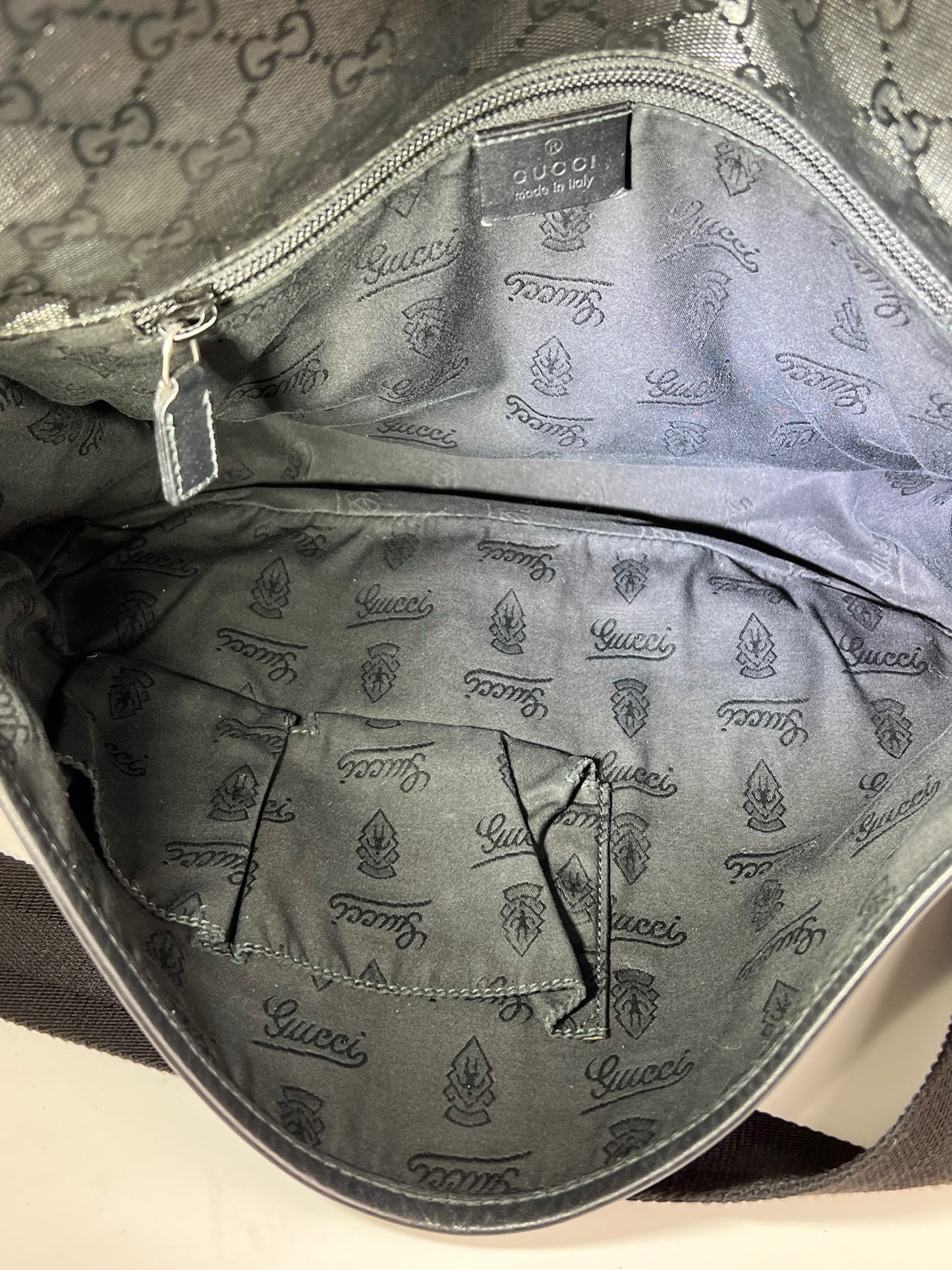 Men Gucci Messenger Bag Crossbody Shoulder Monogram Flap Canvas Coated  Pre-owned