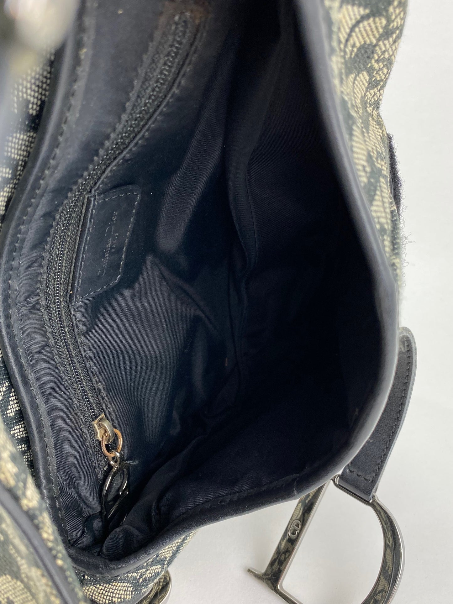 Dior Soft Saddle Bag Oblique Jacquard Beige/Black in Oblique Jacquard  Canvas with Ruthenium-finish - US