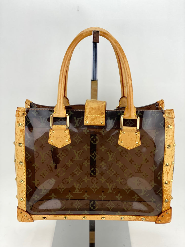  Louis Vuitton, Pre-Loved Monogram Ambre Vinyl Cabas MM, Brown :  Luxury Stores