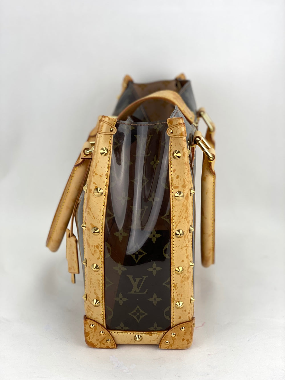 Louis Vuitton Translucent Monogram Cabas Sac Ambre MM Clear Tote with Pouch  50lk at 1stDibs