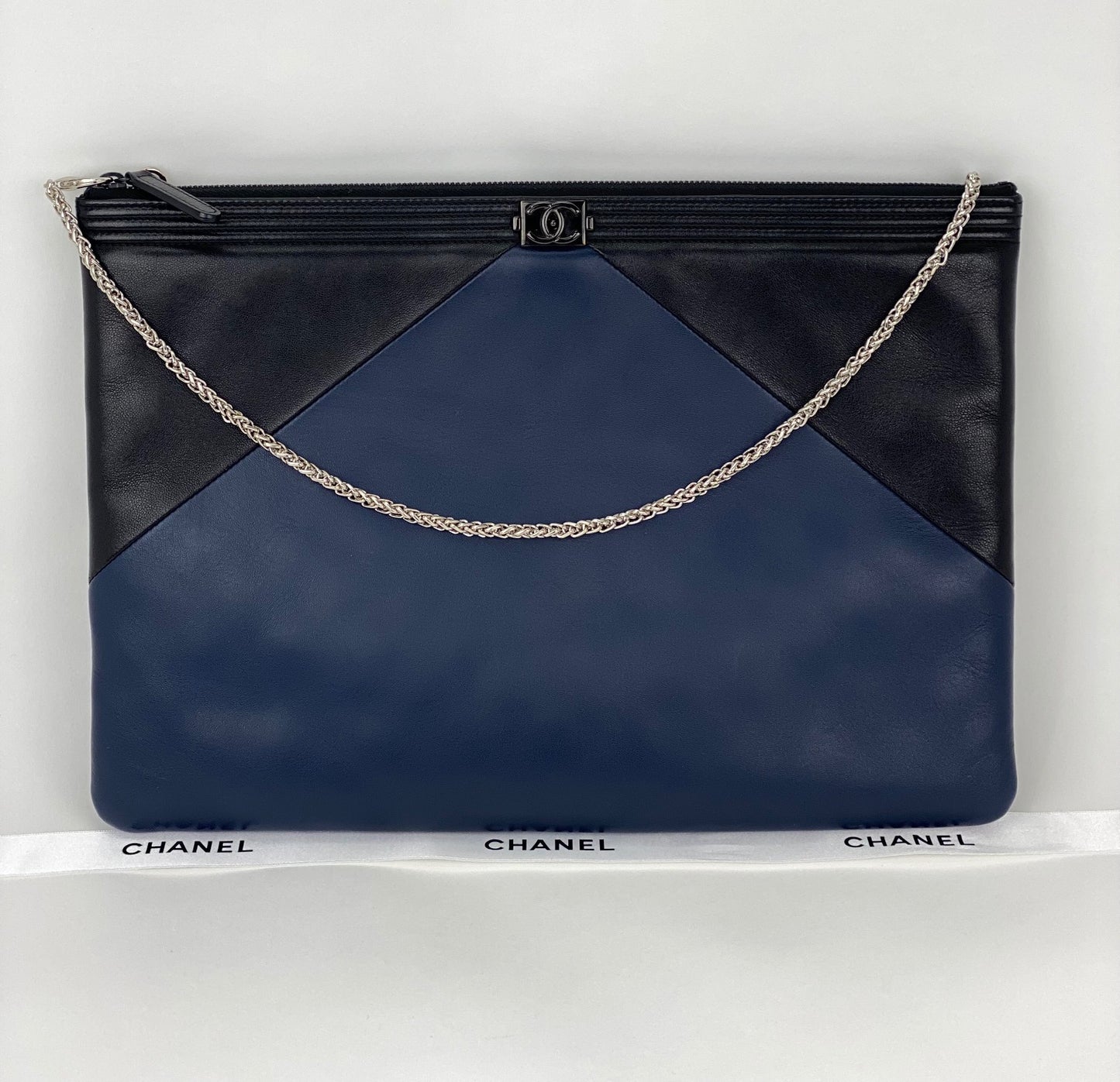 Chanel Large Boy Zip Pouch
