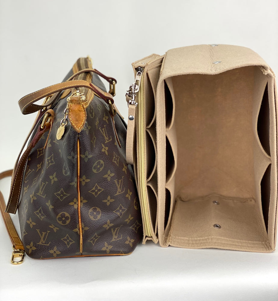 LOUIS VUITTON Monogram Palermo PM Handbag Shoulder Bag M40145 Brown PV