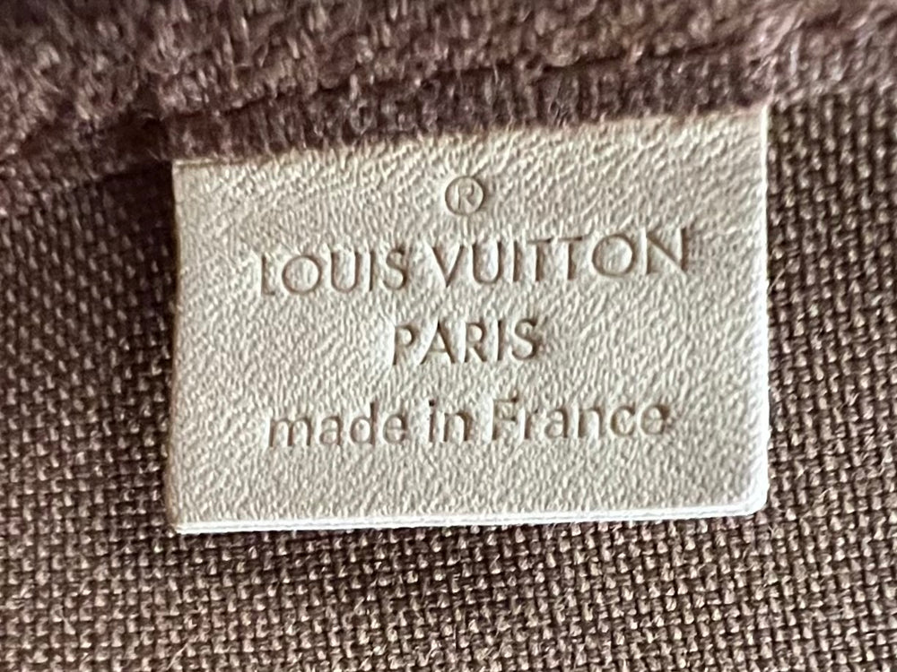 Louis Vuitton Brown Monogram Coated Canvas and Vachetta Pochette Accessoires  at 1stDibs