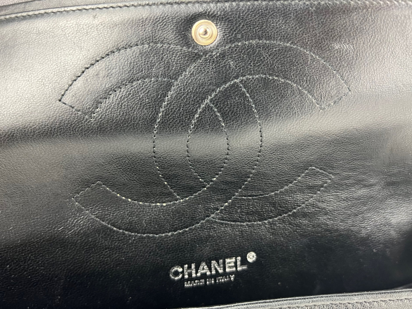 Chanel Classic Jumbo Double Flap Black Patent Bag