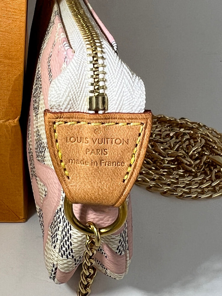 At Auction: Louis Vuitton, Louis Vuitton Damier Azur Tahitienne Mini  Pochette
