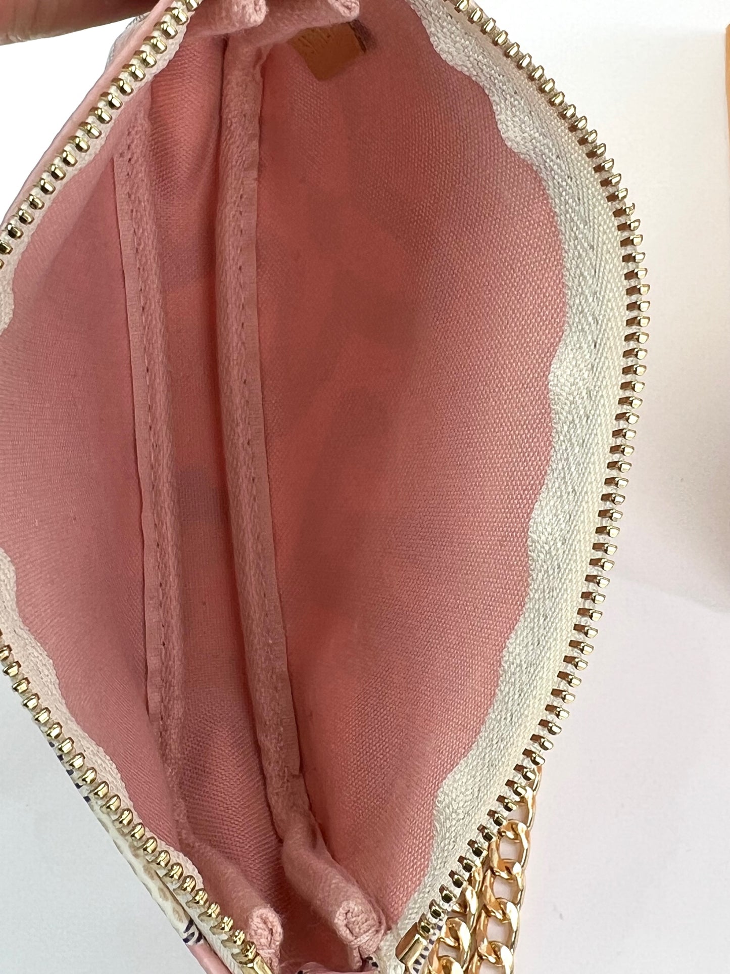 Louis Vuitton Mini Pochette Accessoires Damier Azur Cream Cloth ref.173632  - Joli Closet