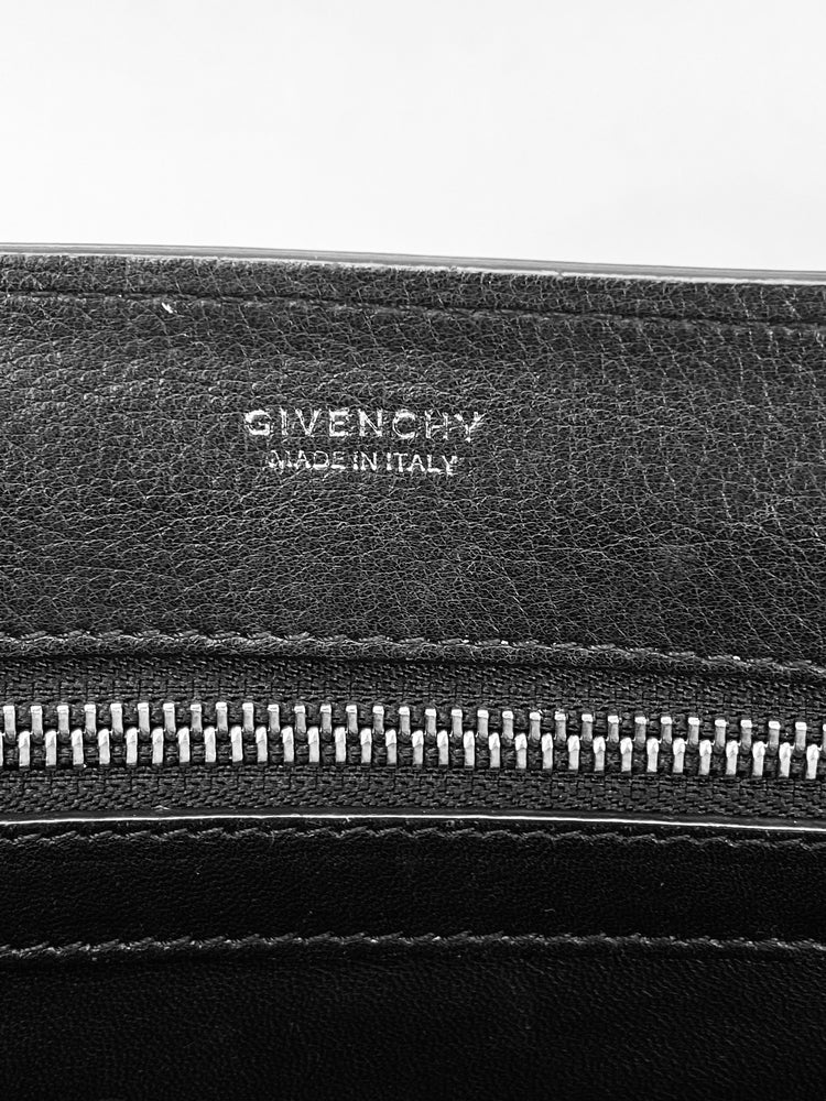 
                  
                    Givenchy Obsedia Medium Flap Black Pebbled Calfskin Satchel Hand Bag
                  
                