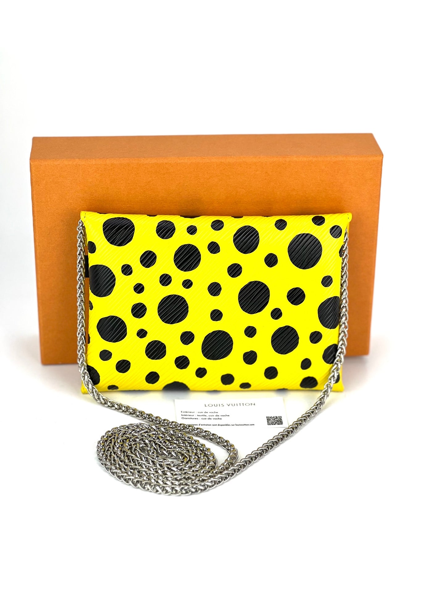 Louis Vuitton Kirigami Pochette Medium x YK Yellow EPI Leather Crossbody Bag