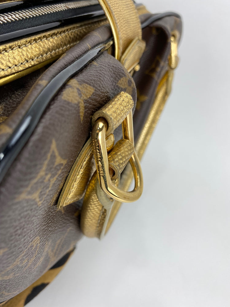 RARE Limited Edition Louis Vuitton Monogram and Leopard Pony Hair Adele Bag  at 1stDibs