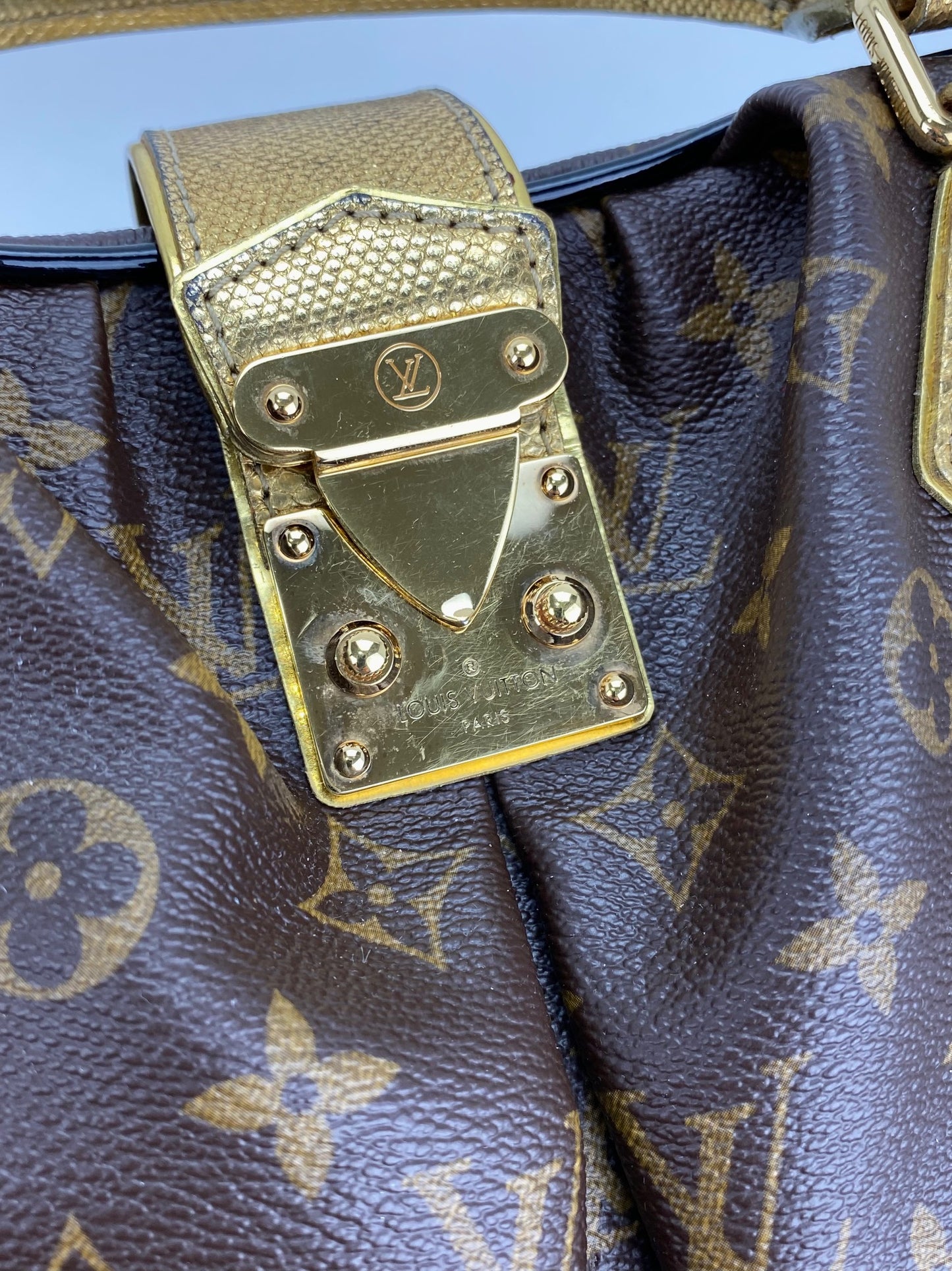 LOUIS VUITTON Monogram Leopard Adele Hand Bag M95284 LV Auth 21019