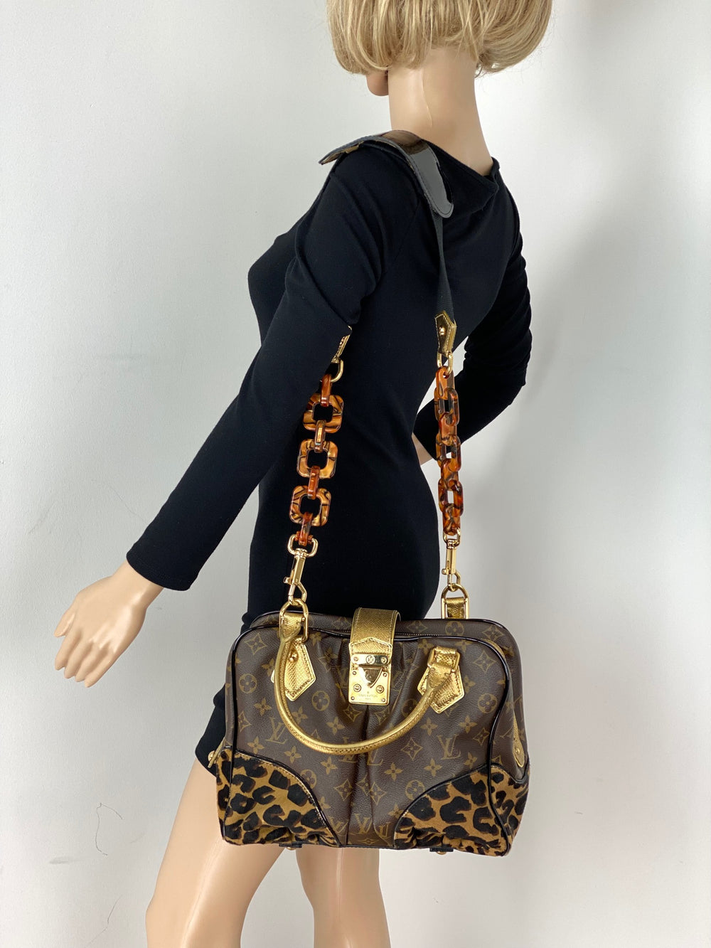 Louis Vuitton Limited Edition Monogram Leopard Adele Bag - Yoogi's Closet