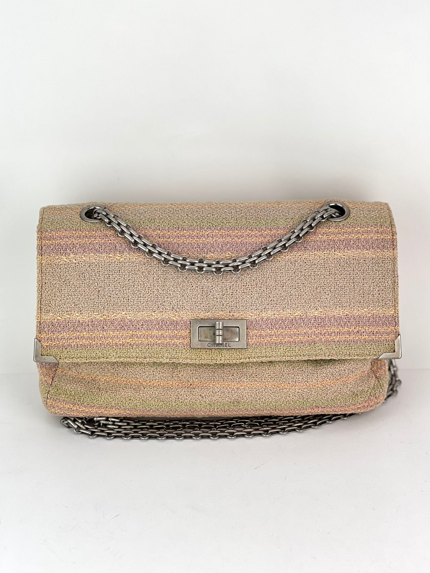 Chanel Reissue 225 Flap Cotton Tweed Bag Preowned