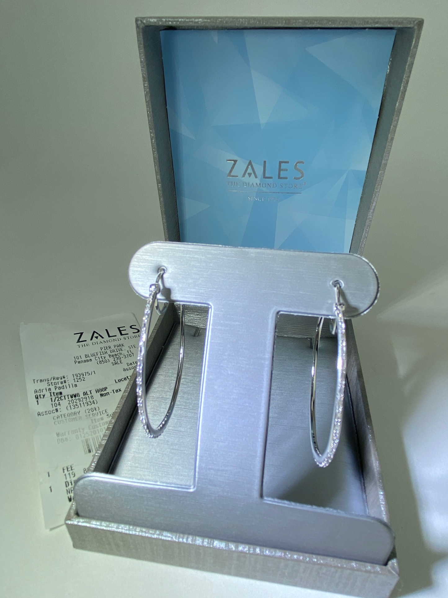 Zales hoop earrings on sale deals