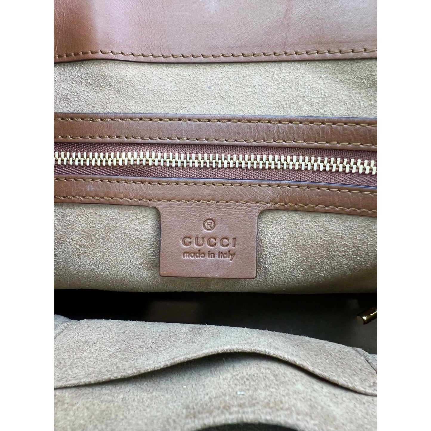 Gucci Beige/Brown Medium GG Supreme Fake/Not Backpack