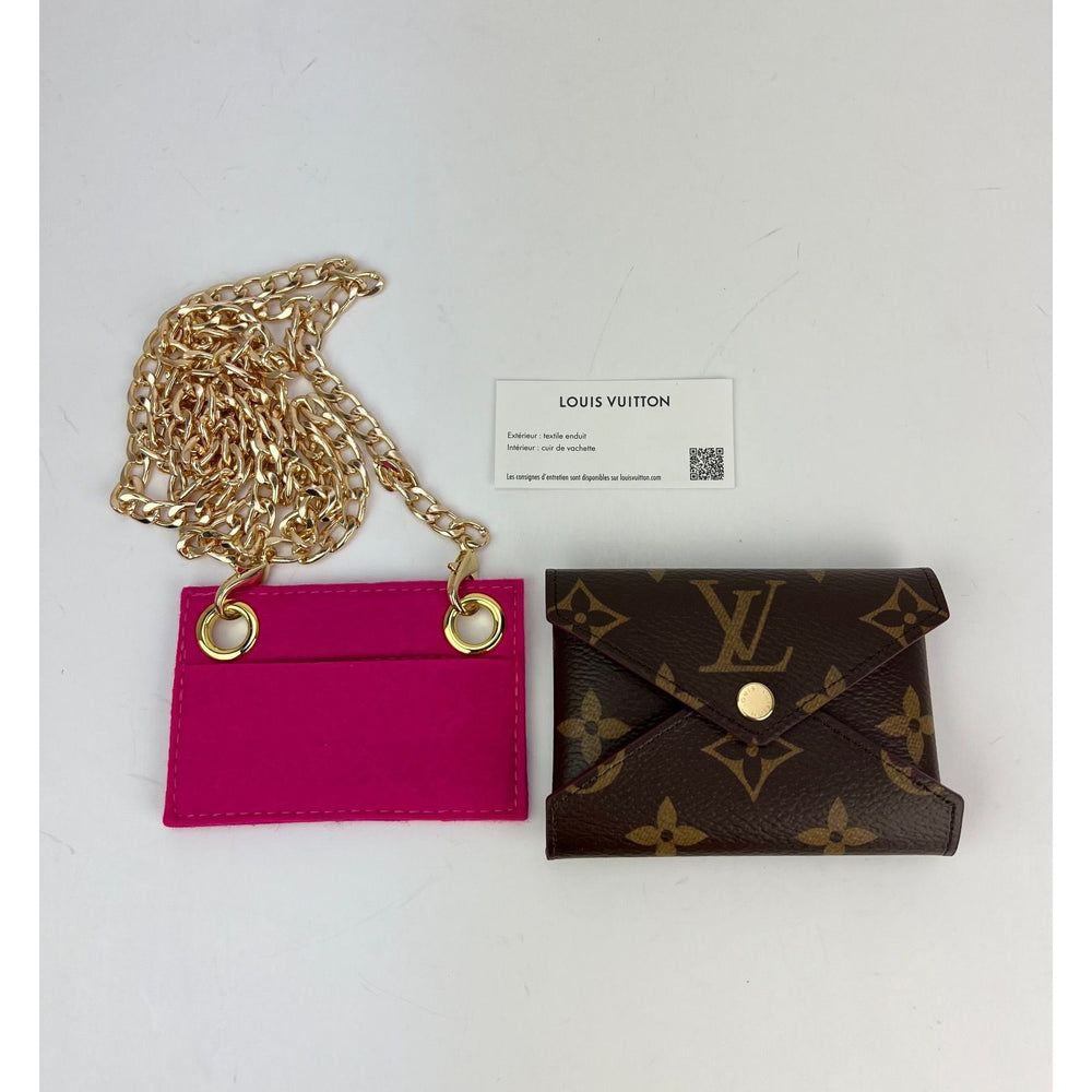Louis Vuitton Brown Monogram Kirigami Pouch Bag Charm and Key