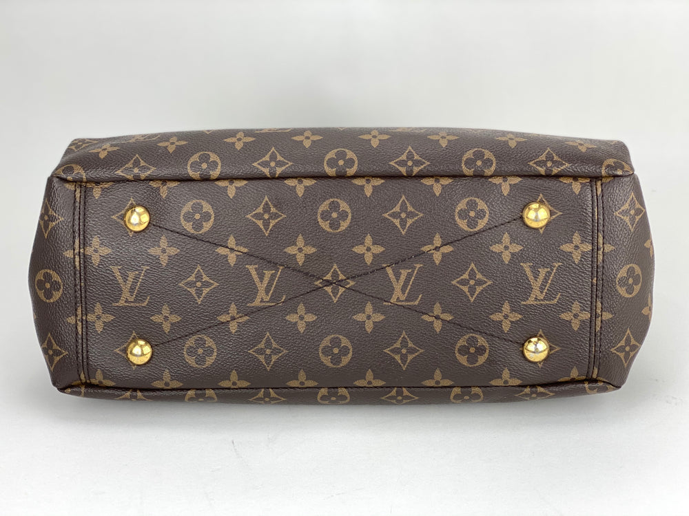 
                  
                    Louis Vuitton  Pallas MM Monogram Canvas & Brown Leather Tote Shoulder Bag Pre owned
                  
                